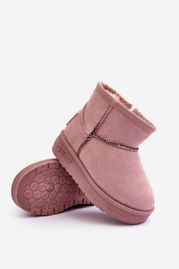 Children's Snow Boots Insulated With Fur With Little Ears Pink Betty 2