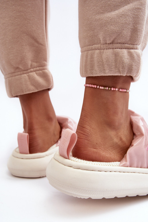 Sparkling Women's Pink Slippers Big Star MM274129