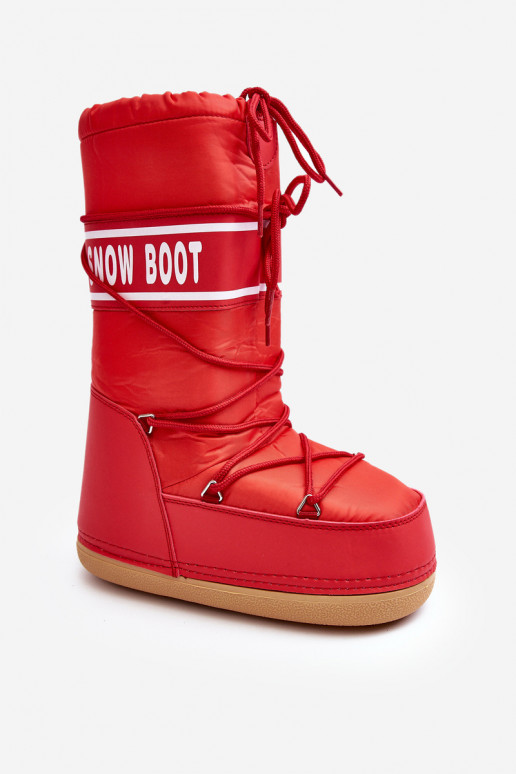 Women's High Snow Boots Red Venila Women's High Snow Boots Red Venila