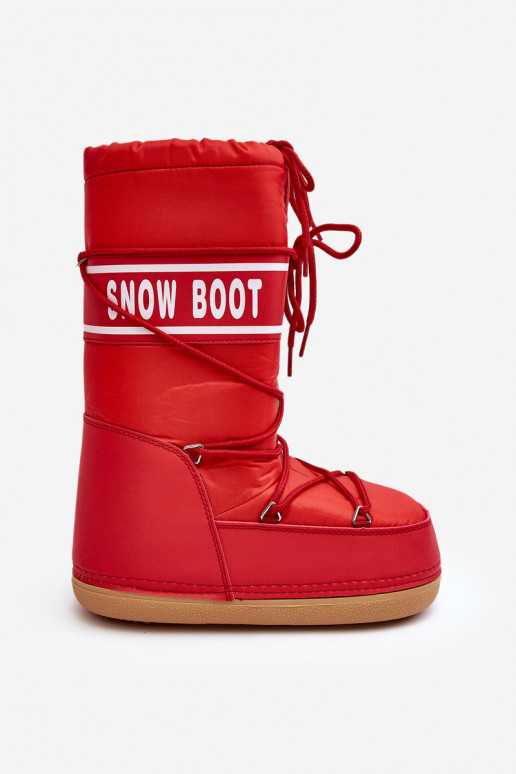 Women's High Snow Boots Red Venila Women's High Snow Boots Red Venila