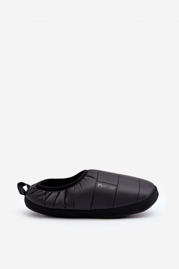 Men's Slip-on Insulated Slippers Black Big Star KK174363 2