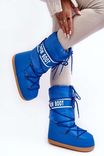 Women's High Snow Boots Blue Venila 2