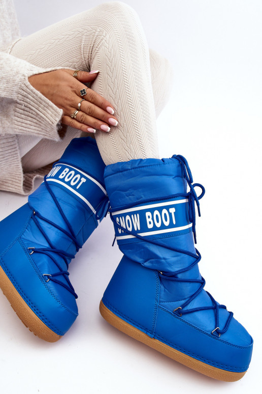 Women's High Snow Boots Blue Venila Women's High Snow Boots Blue Venila