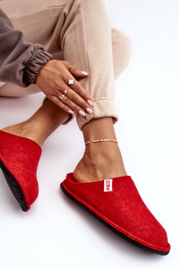 Women's Classic Slippers Big Star KK276012 Red 2