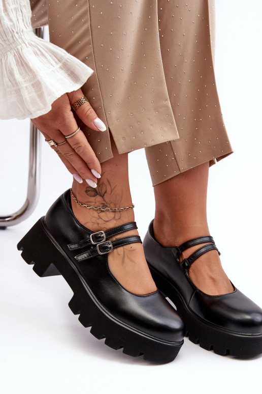 Women's Low Heel Shoes Black Saviwa Women's Low Heel Shoes Black Saviwa