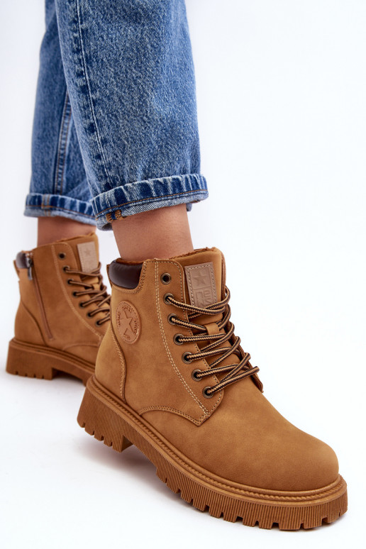 Leather Lined Fur-Lined Boots Trapper Camel Felizia Leather Lined Fur-Lined Boots Trapper Camel Felizia