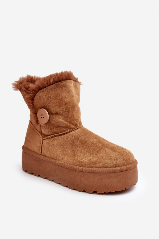 Women's Platform Snow Boots with Faux Fur Camel Wikas Women's Platform Snow Boots with Faux Fur Camel Wikas