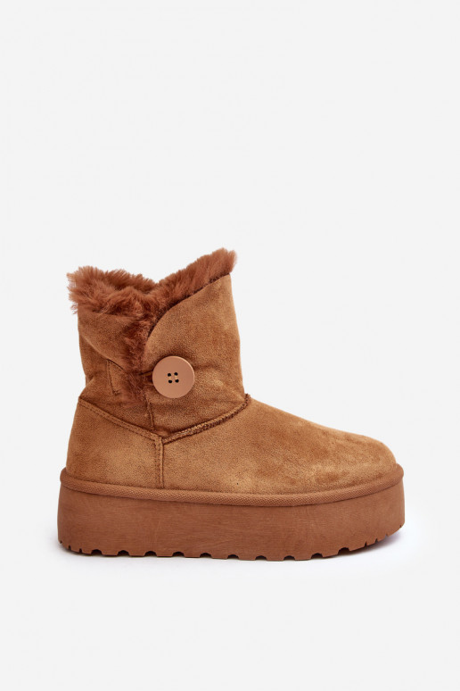 Women's Platform Snow Boots with Faux Fur Camel Wikas Women's Platform Snow Boots with Faux Fur Camel Wikas