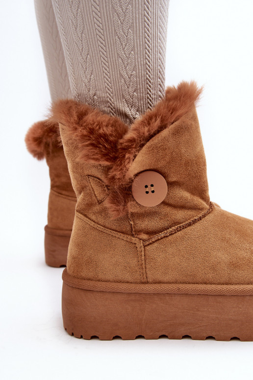 Women's Platform Snow Boots with Faux Fur Camel Wikas Women's Platform Snow Boots with Faux Fur Camel Wikas