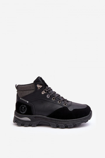 Men's Trekking Shoes Lace-up Boots Black Salomene 2