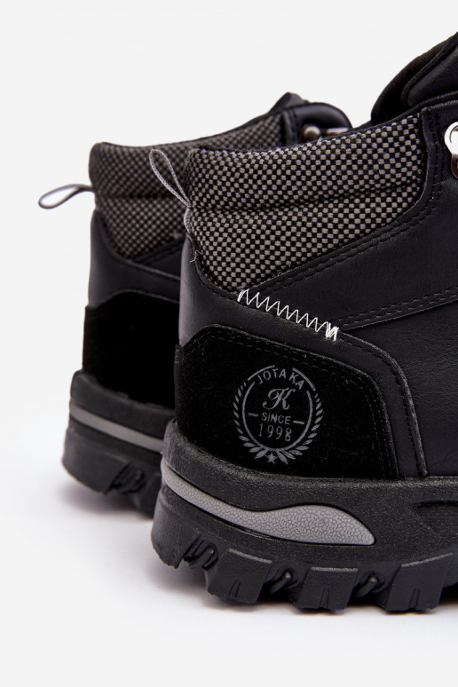 Men's Trekking Shoes Lace-up Boots Black Salomene Men's Trekking Shoes Lace-up Boots Black Salomene