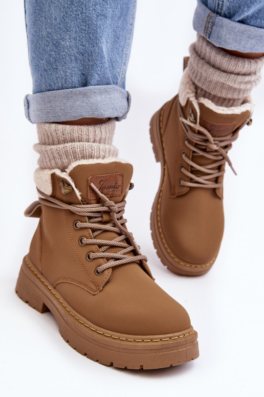 Women's Leather Trappers with Fur Brown Lynnvia Women's Leather Trappers with Fur Brown Lynnvia