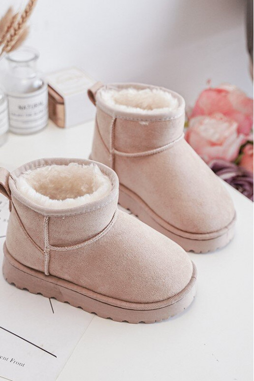 Children's Snow Boots Botki Insulated Beige Nallita Children's Snow Boots Botki Insulated Beige Nallita
