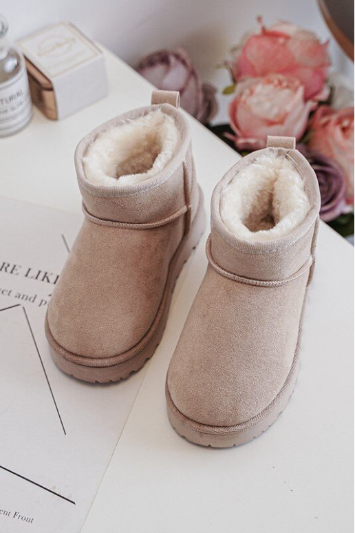 Children's Snow Boots Botki Insulated Beige Nallita Children's Snow Boots Botki Insulated Beige Nallita