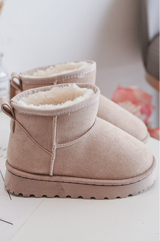 Children's Snow Boots Botki Insulated Beige Nallita Children's Snow Boots Botki Insulated Beige Nallita
