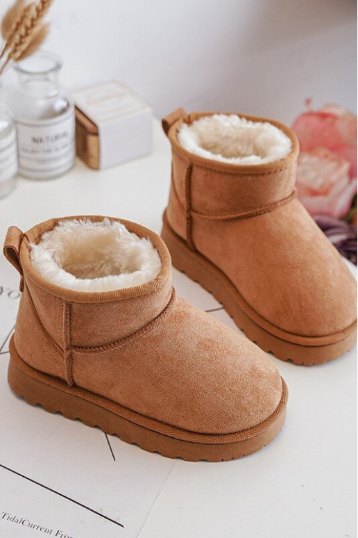 Children's Snow Boots Insulated Camel Nallita Children's Snow Boots Insulated Camel Nallita