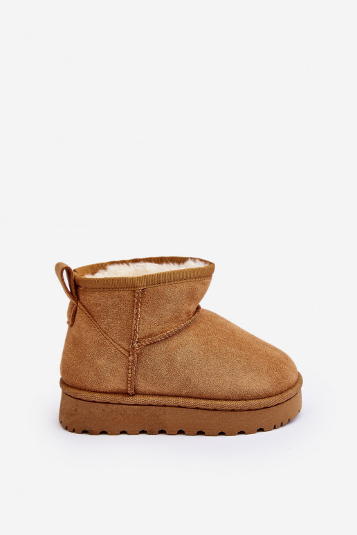 Children's Snow Boots Insulated Camel Nallita Children's Snow Boots Insulated Camel Nallita