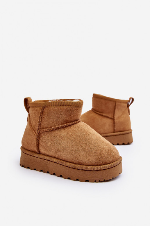 Children's Snow Boots Insulated Camel Nallita Children's Snow Boots Insulated Camel Nallita