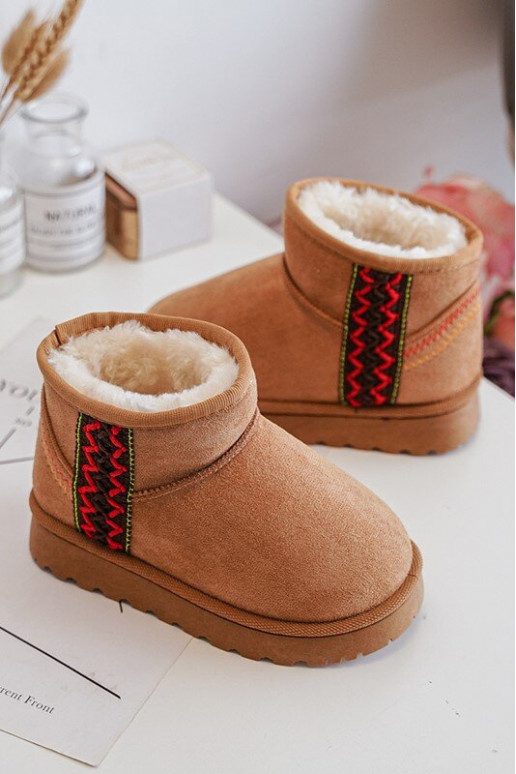 Children's Insulated Snow Boots Camel Leonora