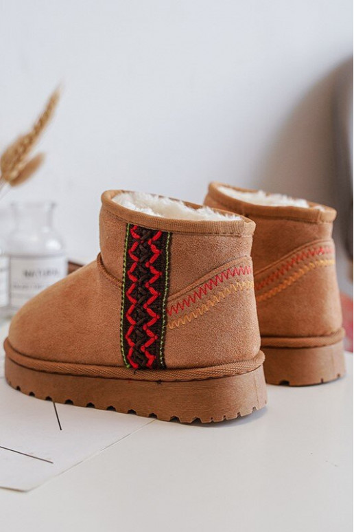 Children's Insulated Snow Boots Camel Leonora