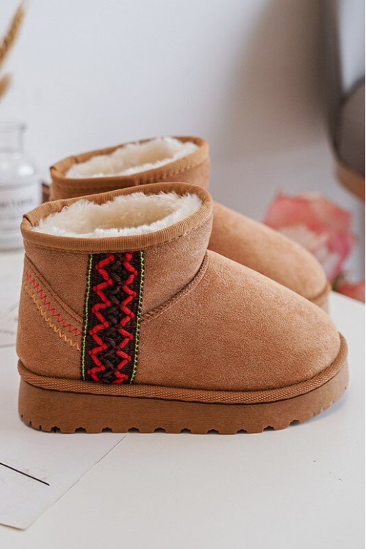 Children's Insulated Snow Boots Camel Leonora