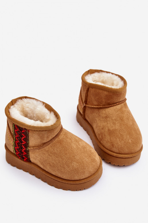 Children's Insulated Snow Boots Camel Leonora