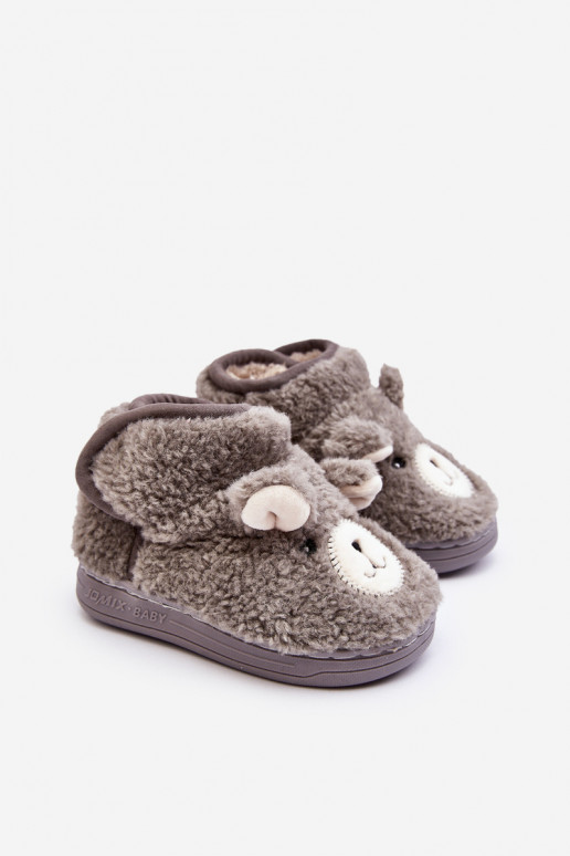 Children's slippers gray color Eberra Children's slippers gray color Eberra