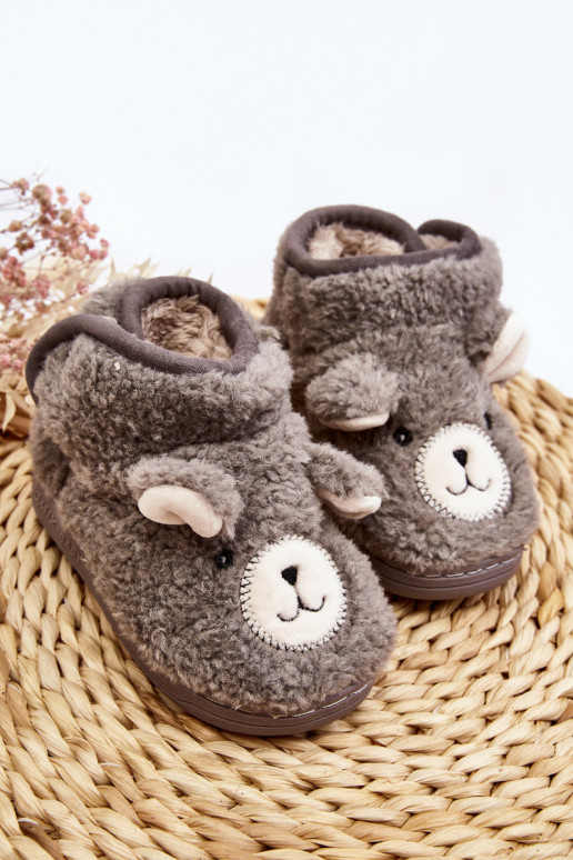 Children's slippers gray color Eberra Children's slippers gray color Eberra