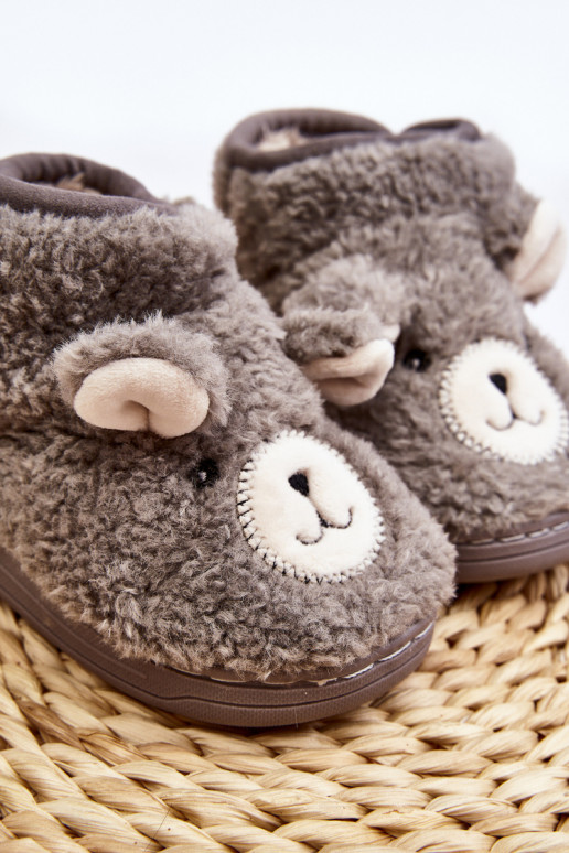 Children's slippers gray color Eberra