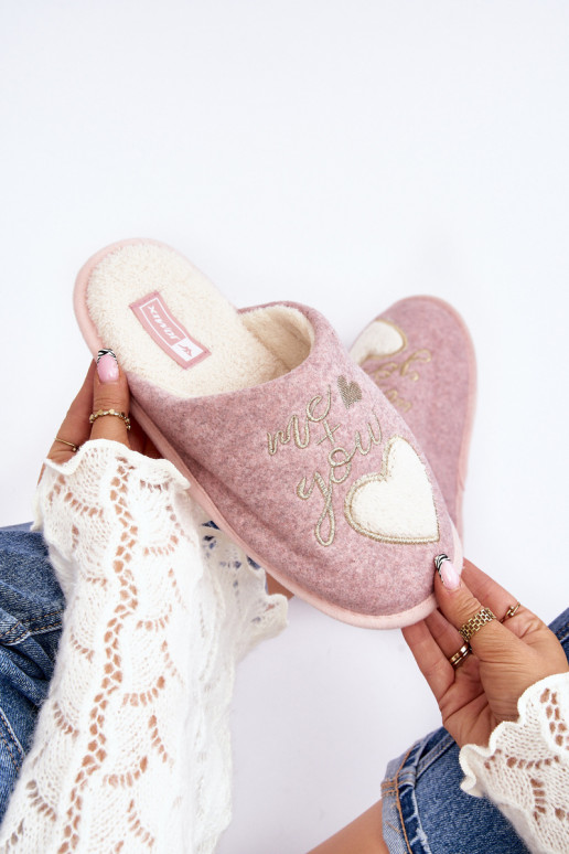 Women's Classic Slip-on Fleece Lined Slippers Pink Mabira