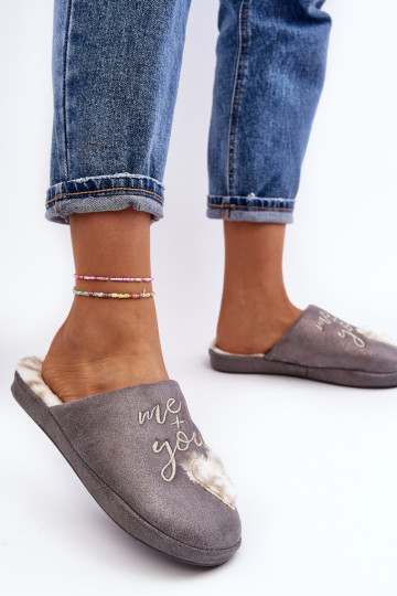 Shiny Women's Slippers Gray Geraja 2