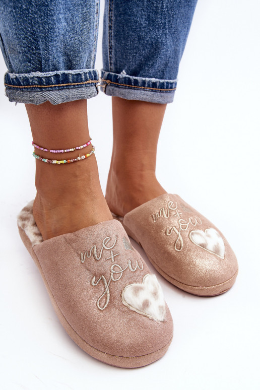 Shiny Women's Pink Slippers Geraja