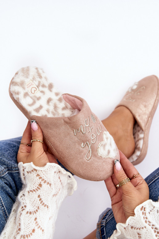 Shiny Women's Pink Slippers Geraja