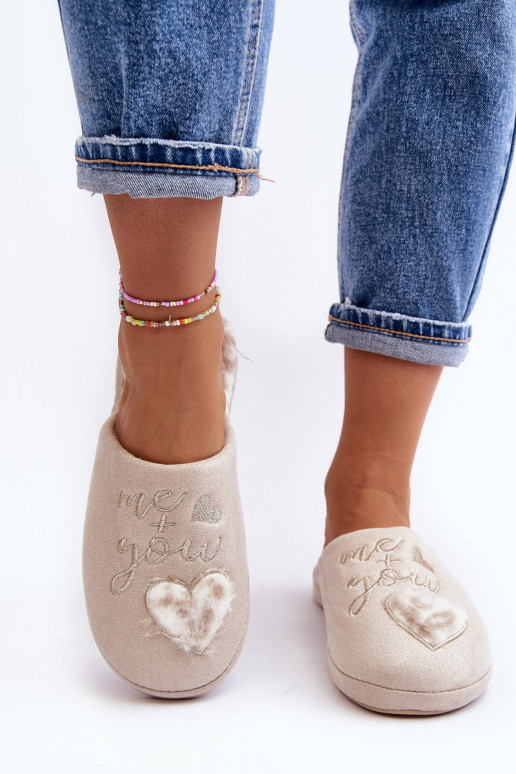 Shiny Women's Slippers Beige Geraja Shiny Women's Slippers Beige Geraja