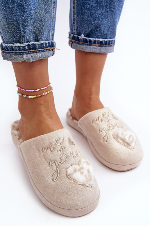 Shiny Women's Slippers Beige Geraja Shiny Women's Slippers Beige Geraja