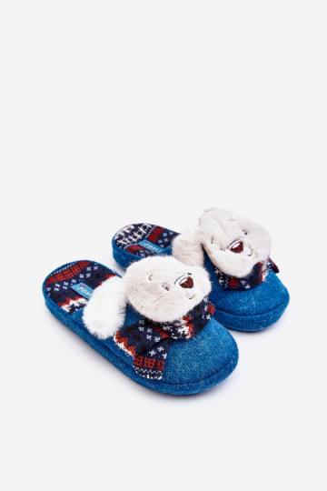 Children's slippers blue color Dasca