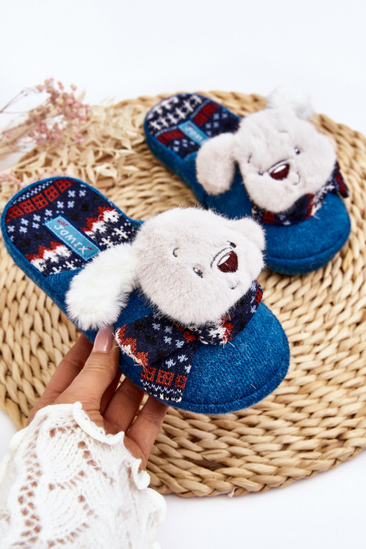 Children's slippers blue color Dasca