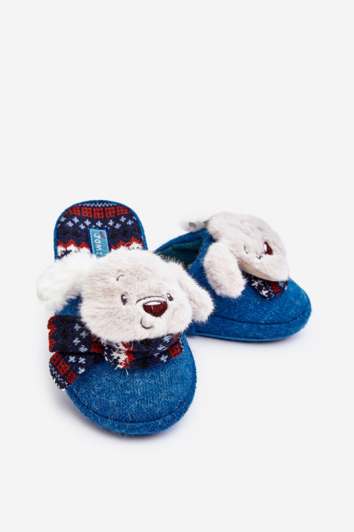 Children's slippers blue color Dasca