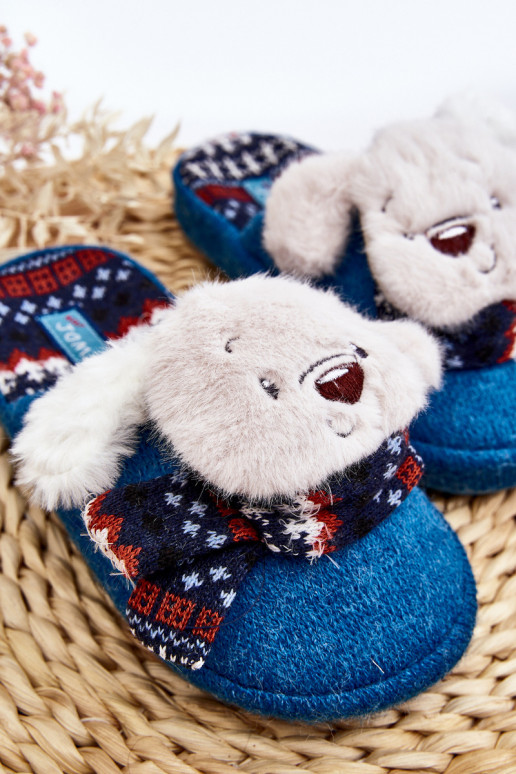 Children's slippers blue color Dasca