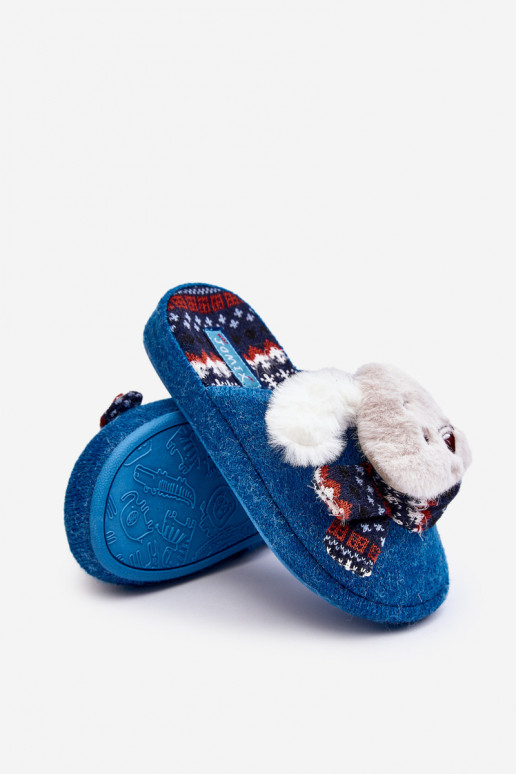 Children's slippers blue color Dasca