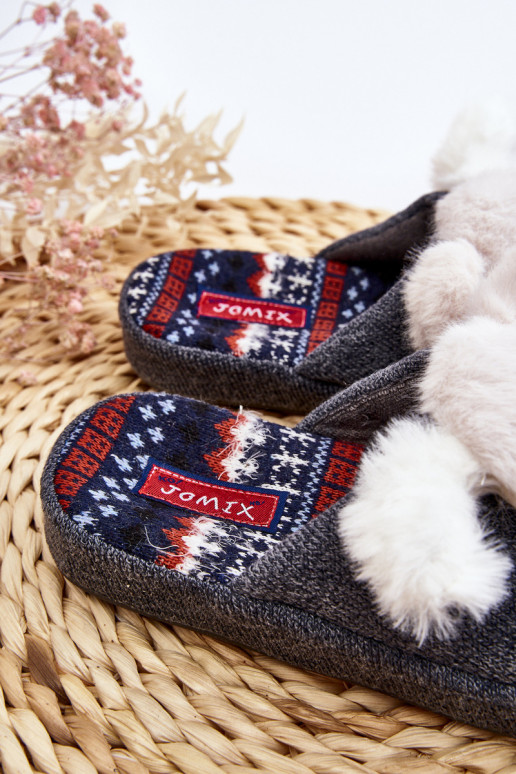 Children's slippers gray color Dasca