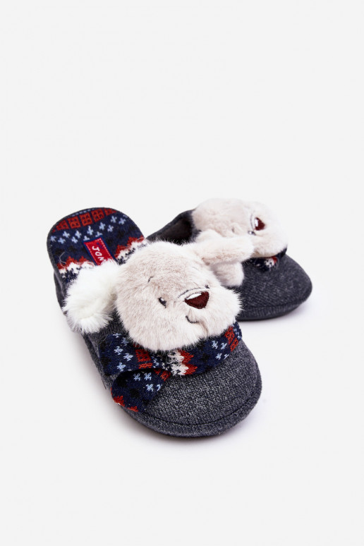 Children's slippers gray color Dasca