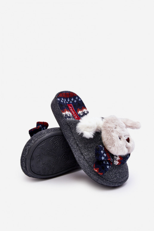Children's slippers gray color Dasca