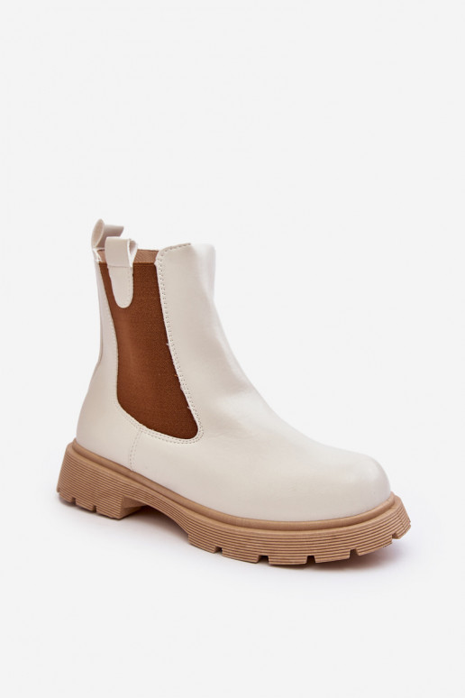 Women's ankle boots with zipper White Ramhel Women's ankle boots with zipper White Ramhel