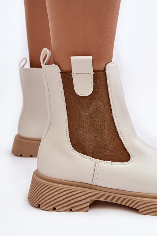 Women's ankle boots with zipper White Ramhel Women's ankle boots with zipper White Ramhel