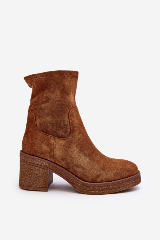 Women's ankle boots with a heel Camel Argastis Women's ankle boots with a heel Camel Argastis