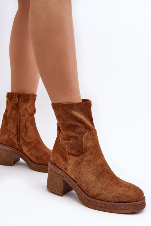 Women's ankle boots with a heel Camel Argastis Women's ankle boots with a heel Camel Argastis
