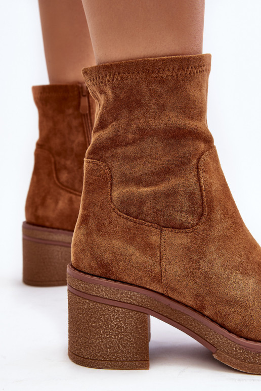Women's ankle boots with a heel Camel Argastis Women's ankle boots with a heel Camel Argastis