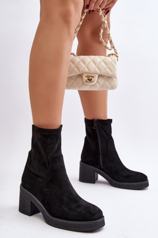 Women's ankle boots with a heel Camel Argastis Women's ankle boots with a heel Camel Argastis