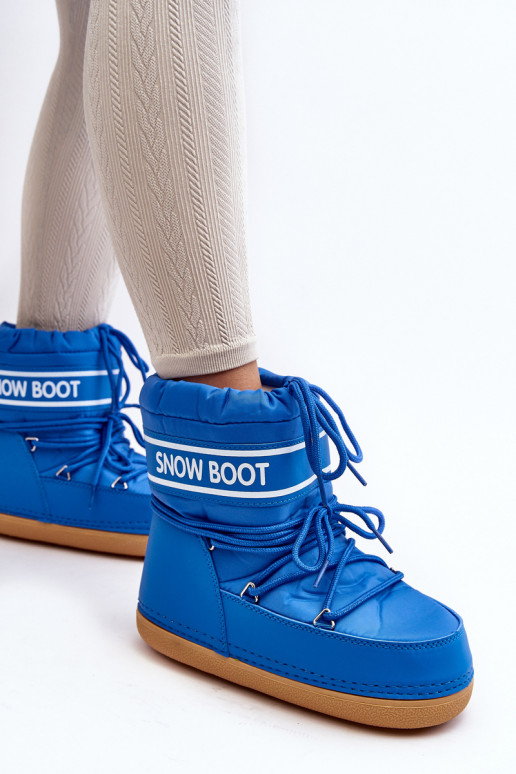 Women's tied snow boots blue Soia Women's tied snow boots blue Soia